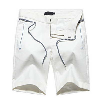 白色好价！GXG男式纯色休闲短裤