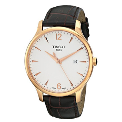 玫瑰金！天梭Tissot TIST0636103603700石英男表