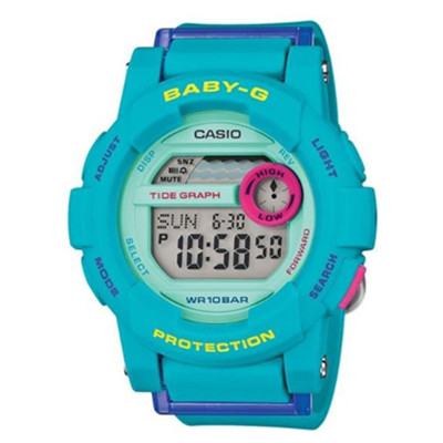 时尚大表盘！卡西欧Casio BGD180FB-2 Baby G运动女表