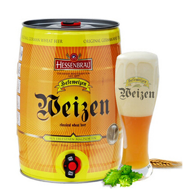 历史好价！汉森堡纯麦啤酒5L桶装