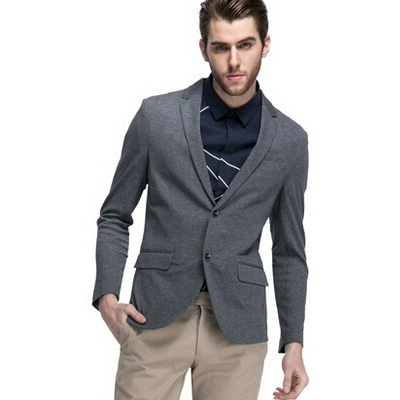 英伦风！JackJones杰克琼斯男式纯棉休闲西服