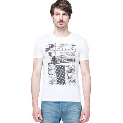 历史好价！JackJones杰克琼斯男式纯棉印花T恤