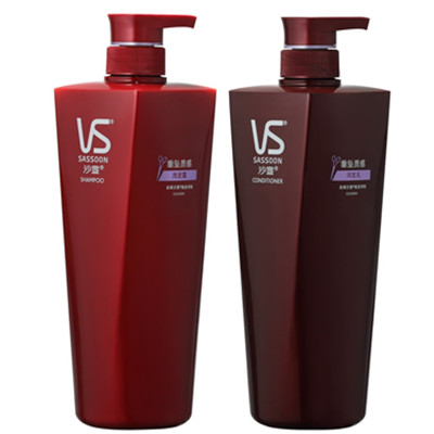 再降！沙宣垂坠质感750洗发水+750润发乳电商双瓶装