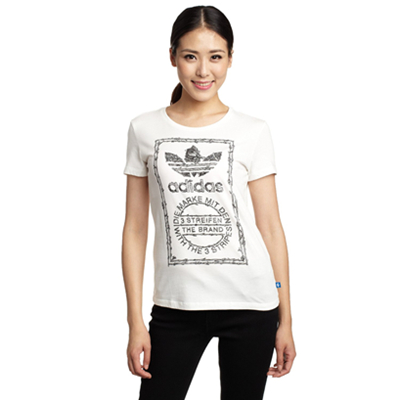 简约百搭！adidas Originals 三叶草 女式 短袖T恤