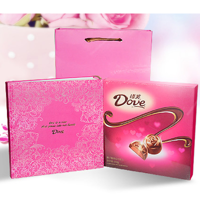七夕礼物！德芙恋语巧克力150g+日记本礼盒装