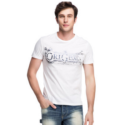 历史好价！JackJones杰克琼斯男士纯棉印花短袖T恤