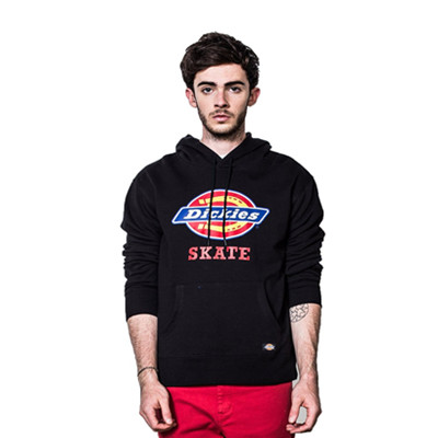 新品特价！Dickies男式印花宽松连帽套头卫衣151M30WD24