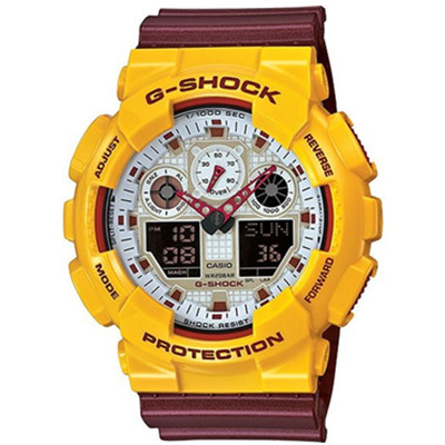 亮眼！Casio G-Shock  GA100CS-9A多功能男表