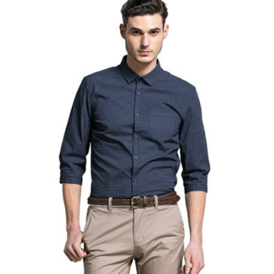 历史新低！SELECTED思莱德男式纯棉波点七分袖衬衫