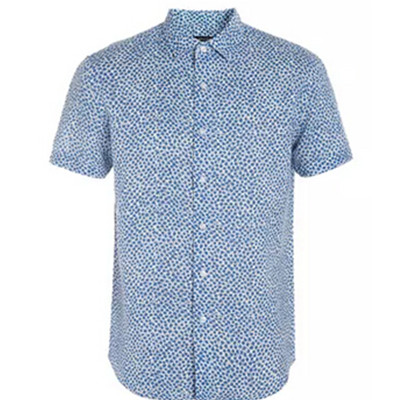 时尚休闲！MECITY 男式 短袖衬衫 521389