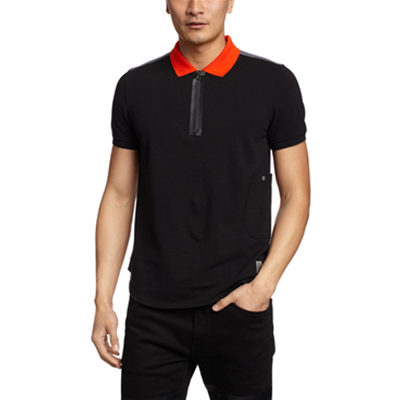 大牌好价！Lee 撞色拼接短袖翻领T恤 L14109J17K11