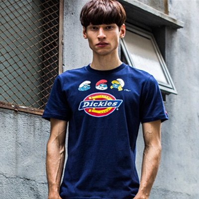 蓝精灵款！Dickies 男式 短袖T恤 152M30EC23