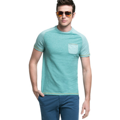 合体版型！JackJones杰克琼斯男式纯色圆领T恤