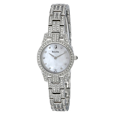 又降！Bulova 宝路华 96L149 满钻贝壳表盘女表