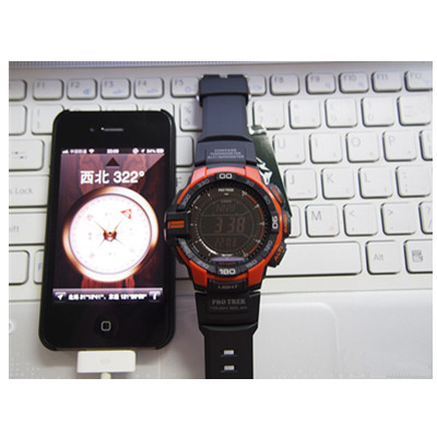 三重感应器！CASIO 卡西欧 PRG-270-4CR 男款登山表