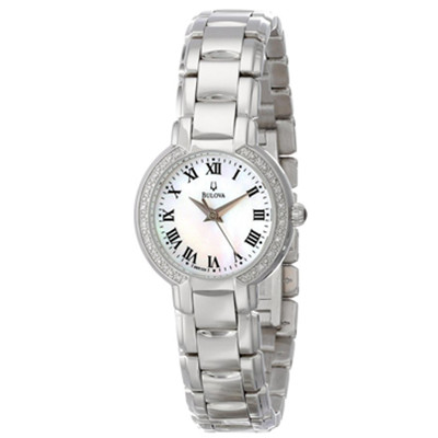 又降！ Bulova 宝路华96R159 经典镶钻石英女表