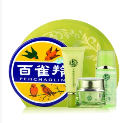 支持国牌!百雀羚护肤脂等五件套