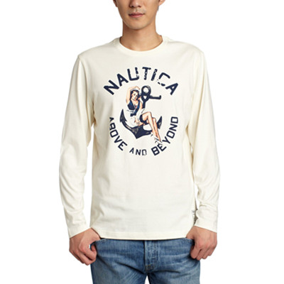 近期好价！Nautica诺帝卡男式长袖T恤V43103
