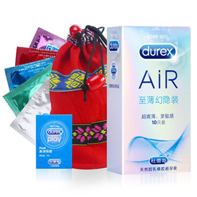 赠福袋！Durex杜蕾斯AIR至薄幻隐装10只