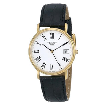降18刀！天梭Tissot T52542113 瑞士真皮男表