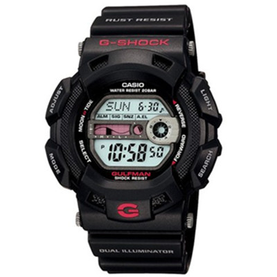 全网好价！CASIO卡西欧G-SHOCK系列电子手表G-9100-1DR