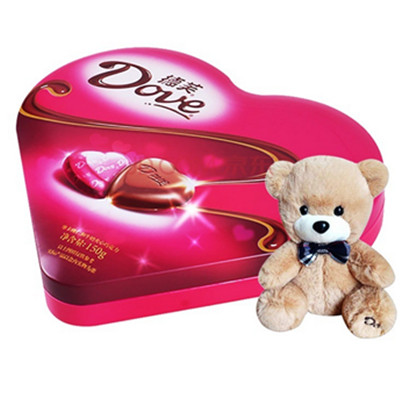 全网好价（送赠品）！德芙Dove心语巧克力（礼盒装）150g