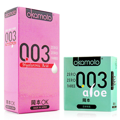近期好价！Okamoto冈本避孕套003质明质酸10只装＋芦荟2只装