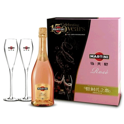 历史新低!马天尼（Martini）粉红起泡酒双杯礼盒750ml