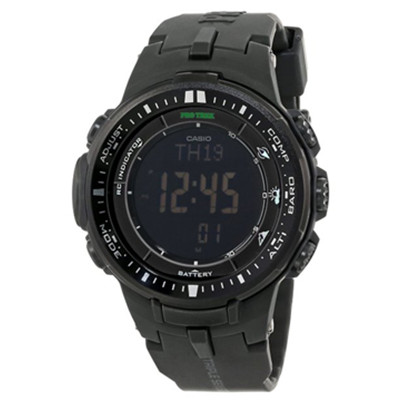 酷黑！CASIO卡西欧 PRW-3000-1ACR 三重感应6局电波表