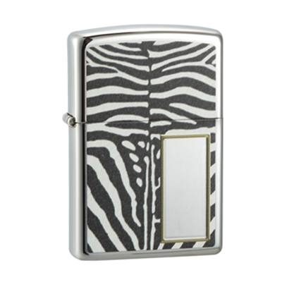 历史新低！Zippo 打火机 细纹斑马 镜面镀铬 28046