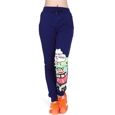 玩味十足！Paul Frank 大嘴猴 女士 针织长裤 PF5235F