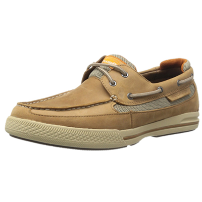 非常实惠！Skechers斯凯奇RELAX FIT男子时尚绑带帆船鞋