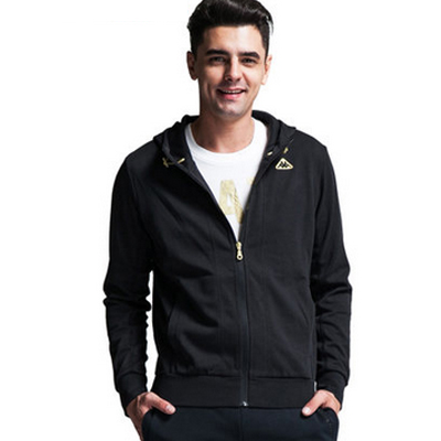 历史好价！Kappa男式连帽拉链长袖卫衣