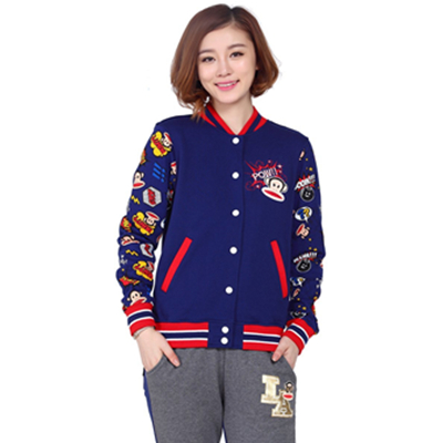 新品特惠！Paul Frank 大嘴猴 女士 棒球夹克 PF5276F