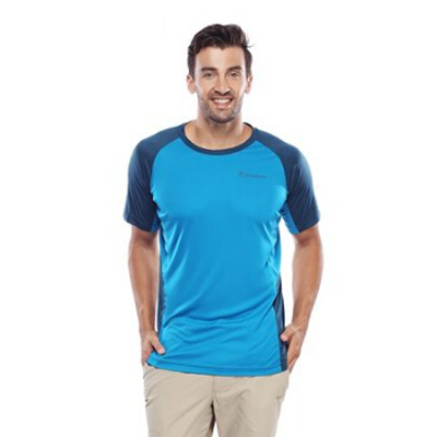 抗紫外线！探路者男式速干短袖T恤TAJD81670