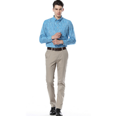 超值！NAUTICA 男波点暗花长袖衬衫 141 4W1908L