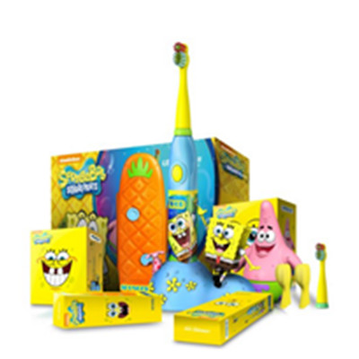 儿童套装！Lebond力博得 海绵宝宝系列电动牙刷套装