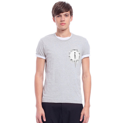 L码福利！Trendiano男式圆领短袖T恤3121022110054