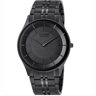 全球购！西铁城 AR3015-53E 光动能黑色手表