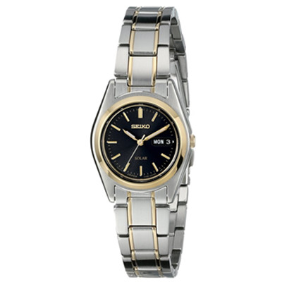 节能环保！Seiko SUT110 精工女士光动能石英手表