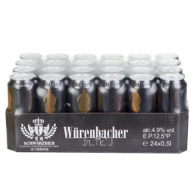 超值！瓦伦丁黑啤 500ml*24听*2