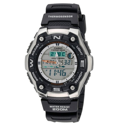 超多功能！卡西欧Casio AQW101-1AV 潜水运动男表