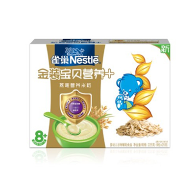 实惠！雀巢金装宝贝营养+燕麦营养米粉225g