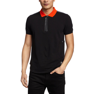 新低价！Lee 撞色拼接短袖翻领T恤 L14109J17K11