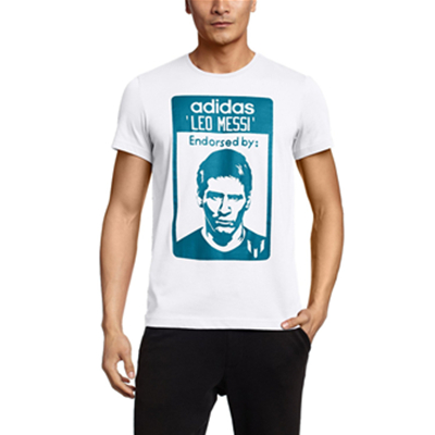 历史新低！阿迪达斯 男式 MESSI MEN 短袖T恤 S21511