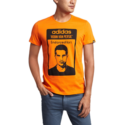 低价！阿迪达斯 VAN PERSIE 球员针织短袖T桖S21509