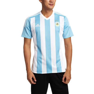 降价！阿迪达斯 男式 阿根廷主场比赛短袖T恤 AC0326