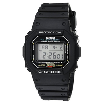 再降！ Casio卡西欧 G-Shock DW5600E-1V 男士运动手表