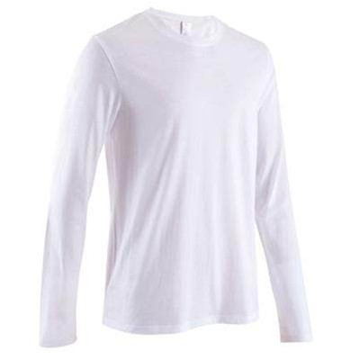 白色款好价！迪卡侬DOMYOS MAY健身长袖运动T恤