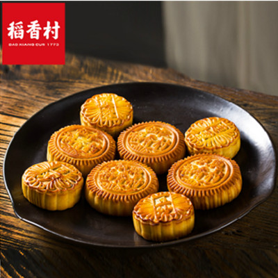 中秋好礼！稻香村团圆佳月480g自吃简装月饼礼盒